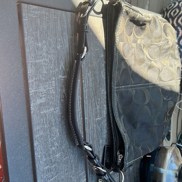 Genuine Coach Purse - Black on Black - Picture 4 of 6